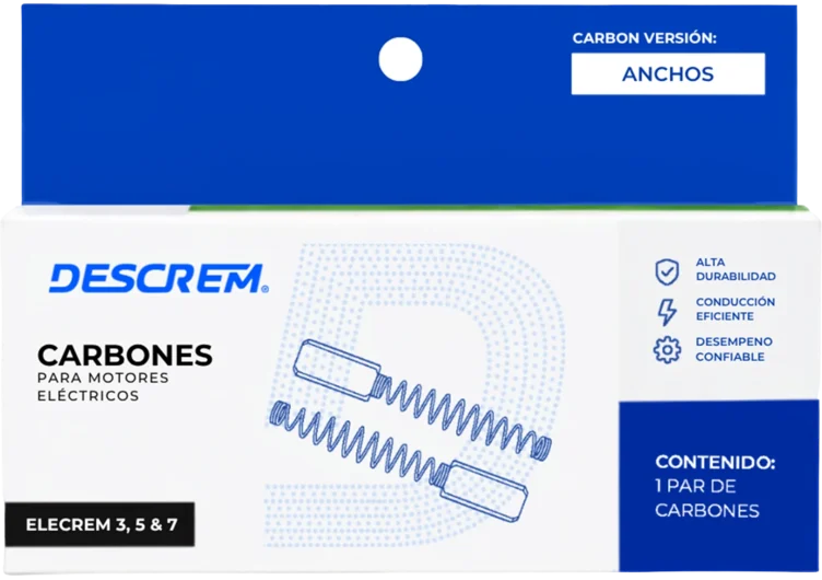 Carbones anchos para Elecrem 3, 5 y 7 (par)