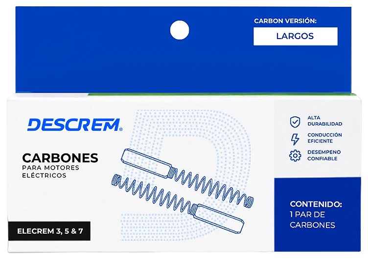 Carbones largos para Elecrem 3, 5 y 7 (par)