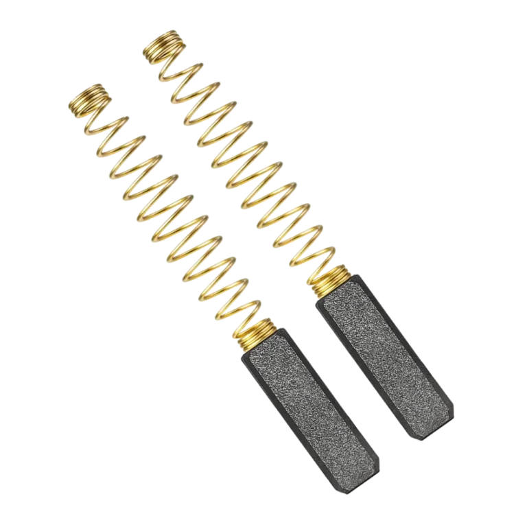 Carbones para descremadoras ELECREM delgados de electrografito de alta pureza con resortes calibrados y envío gratis Descrem El Salvador.