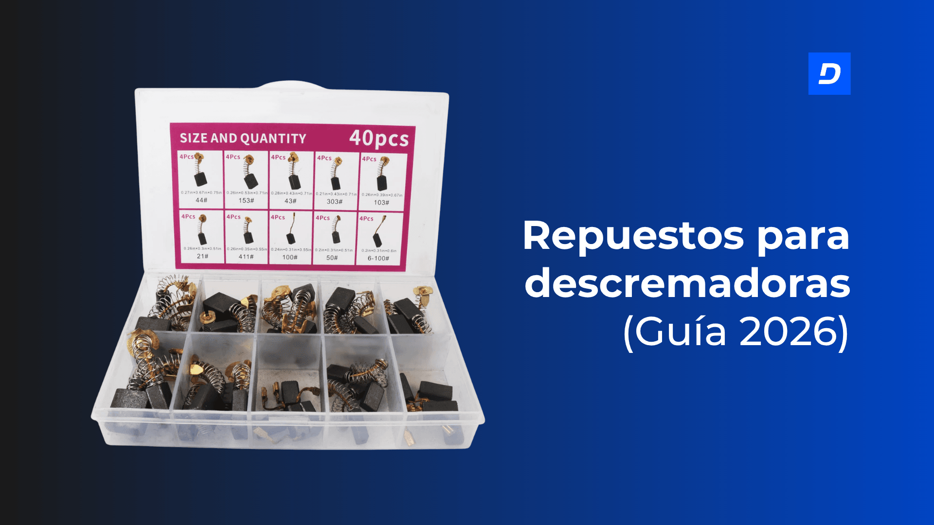 Carbones originales vs. genéricos para descremadora (guía esencial 2026)